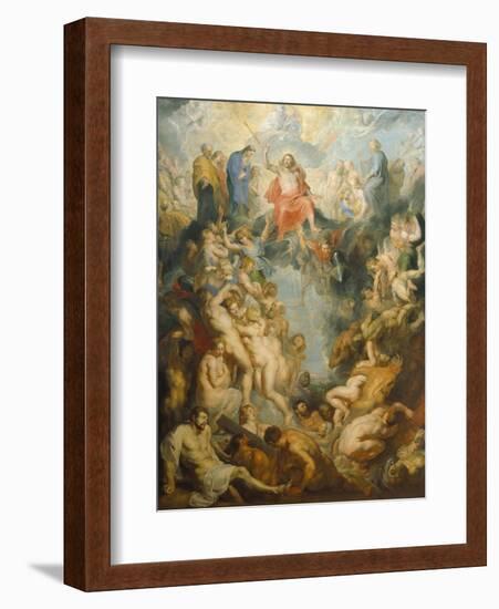 The Large Last Judgement, 1617-Peter Paul Rubens-Framed Giclee Print