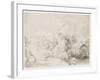 The Large Lion Hunt, 1641-Rembrandt van Rijn-Framed Giclee Print