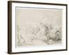 The Large Lion Hunt, 1641-Rembrandt van Rijn-Framed Giclee Print