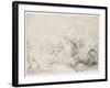 The Large Lion Hunt, 1641-Rembrandt van Rijn-Framed Giclee Print