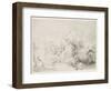 The Large Lion Hunt, 1641-Rembrandt van Rijn-Framed Premium Giclee Print