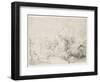 The Large Lion Hunt, 1641-Rembrandt van Rijn-Framed Premium Giclee Print