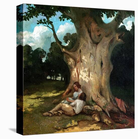 The Large Oak-Gustave Courbet-Stretched Canvas
