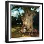 The Large Oak-Gustave Courbet-Framed Giclee Print