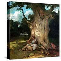 The Large Oak-Gustave Courbet-Stretched Canvas