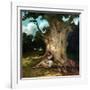 The Large Oak-Gustave Courbet-Framed Giclee Print