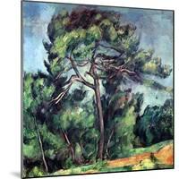 The Large Pine, circa 1889-Paul Cézanne-Mounted Giclee Print