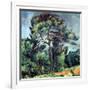 The Large Pine, circa 1889-Paul Cézanne-Framed Giclee Print