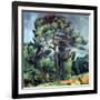 The Large Pine, circa 1889-Paul Cézanne-Framed Giclee Print