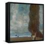 The Large Poplar Tree (II) or Coming Storm-Gustav Klimt-Framed Stretched Canvas