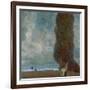 The Large Poplar Tree (II) or Coming Storm-Gustav Klimt-Framed Giclee Print