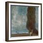 The Large Poplar Tree (II) or Coming Storm-Gustav Klimt-Framed Giclee Print