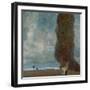 The Large Poplar Tree (II) or Coming Storm-Gustav Klimt-Framed Giclee Print