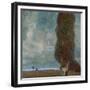 The Large Poplar Tree (II) or Coming Storm-Gustav Klimt-Framed Giclee Print