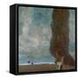 The Large Poplar Tree (II) or Coming Storm-Gustav Klimt-Framed Stretched Canvas