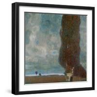 The Large Poplar Tree (II) or Coming Storm-Gustav Klimt-Framed Premium Giclee Print