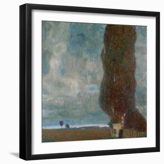 The Large Poplar Tree (II) or Coming Storm-Gustav Klimt-Framed Premium Giclee Print