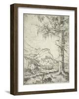 The Large Spruce, C.1520-Albrecht Altdorfer-Framed Giclee Print