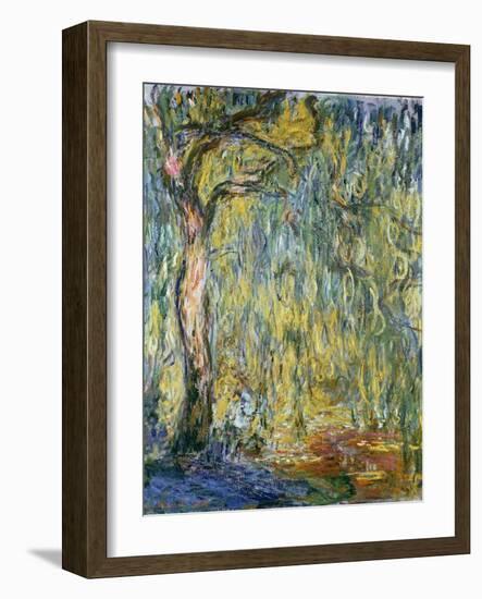 The Large Willow at Giverny, 1918-Claude Monet-Framed Giclee Print