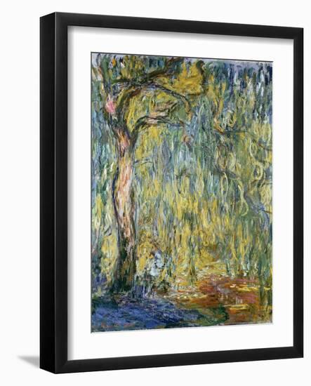 The Large Willow at Giverny, 1918-Claude Monet-Framed Giclee Print