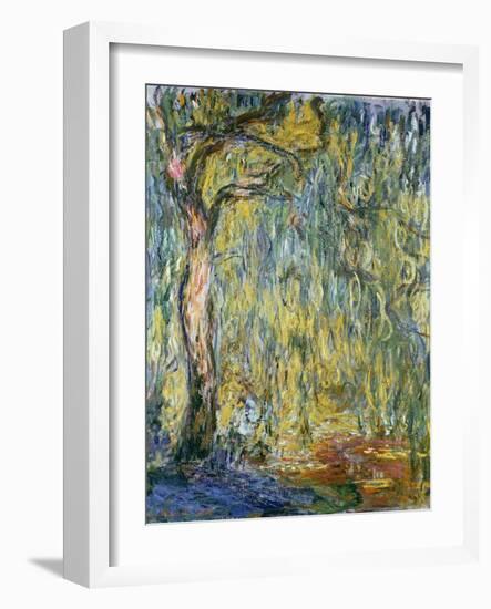 The Large Willow at Giverny, 1918-Claude Monet-Framed Giclee Print