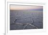 The largest salt flats in the world located in Uyuni, bolivia as the sun is rising in winter.-Mallorie Ostrowitz-Framed Premium Photographic Print