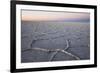 The largest salt flats in the world located in Uyuni, bolivia as the sun is rising in winter.-Mallorie Ostrowitz-Framed Premium Photographic Print