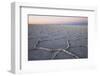 The largest salt flats in the world located in Uyuni, bolivia as the sun is rising in winter.-Mallorie Ostrowitz-Framed Photographic Print