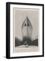 The Largest Ship Ever Built, Bow View of the Celtic in the Graving Dock, Liverpool-null-Framed Giclee Print