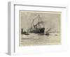 The Largest Ship in the World Being Docked at Liverpool-null-Framed Giclee Print