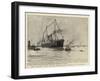The Largest Ship in the World Being Docked at Liverpool-null-Framed Giclee Print