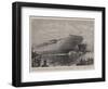 The Largest Ship in the World, the Launch of the Steamer Oceanic at Belfast-Joseph Nash-Framed Giclee Print