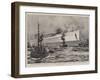 The Largest Ship in the World, the Newly Launched Steamer Oceanic Afloat for the First Time-Charles Edward Dixon-Framed Giclee Print