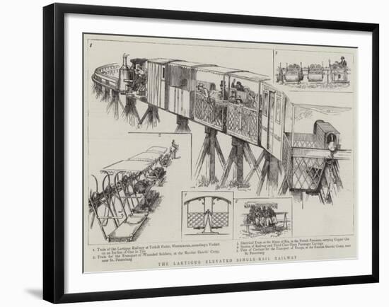 The Lartigue Elevated Single-Rail Railway-null-Framed Giclee Print