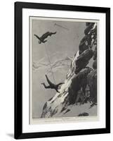 The Last Accident on the Matterhorn, August 1893-Joseph Nash-Framed Giclee Print