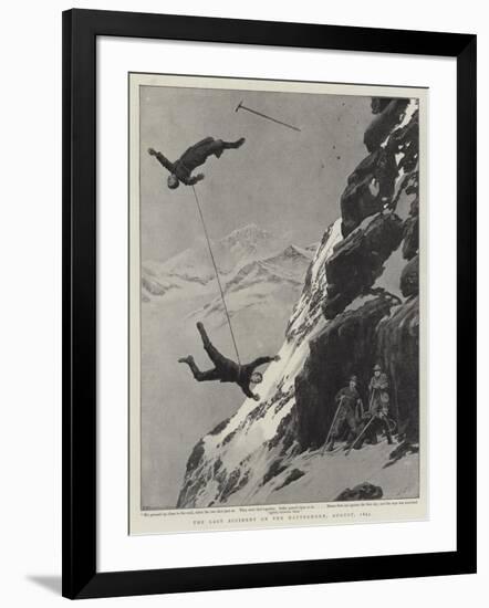 The Last Accident on the Matterhorn, August 1893-Joseph Nash-Framed Giclee Print