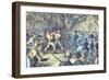 The Last Bare Knuckle Boxing Championship Fight in 1889-null-Framed Giclee Print