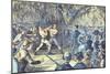 The Last Bare Knuckle Boxing Championship Fight in 1889-null-Mounted Giclee Print