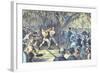 The Last Bare Knuckle Boxing Championship Fight in 1889-null-Framed Giclee Print