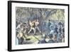 The Last Bare Knuckle Boxing Championship Fight in 1889-null-Framed Giclee Print