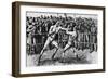The Last Bare-Knuckle Fight, Farnborough, Hampshire, 17th April 1860-null-Framed Premium Giclee Print