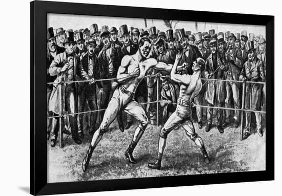 The Last Bare-Knuckle Fight, Farnborough, Hampshire, 17th April 1860-null-Framed Giclee Print