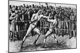 The Last Bare-Knuckle Fight, Farnborough, Hampshire, 17th April 1860-null-Mounted Giclee Print