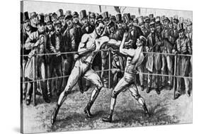 The Last Bare-Knuckle Fight, Farnborough, Hampshire, 17th April 1860-null-Stretched Canvas