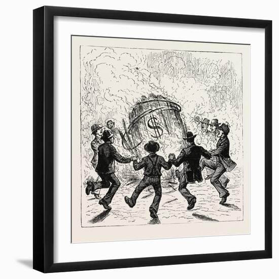 The Last Barrel of the Campaign. U.S., 1880 1881-null-Framed Giclee Print