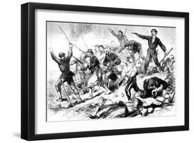 The Last Battle of the Communards May 1871, Paris Commune-null-Framed Giclee Print