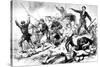 The Last Battle of the Communards May 1871, Paris Commune-null-Stretched Canvas