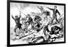 The Last Battle of the Communards May 1871, Paris Commune-null-Framed Giclee Print