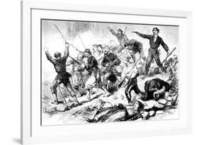 The Last Battle of the Communards May 1871, Paris Commune-null-Framed Giclee Print