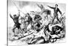The Last Battle of the Communards May 1871, Paris Commune-null-Stretched Canvas